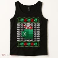 Excel REF Error Spreadsheet,CPA Accountant Christmas Sweater Tank Top thumb 2