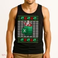 Excel REF Error Spreadsheet,CPA Accountant Christmas Sweater Tank Top thumb 3