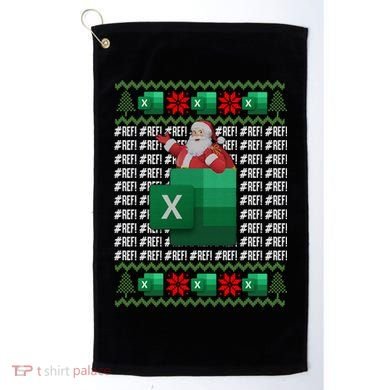 Excel REF Error Spreadsheet,CPA Accountant Christmas Sweater Golf Towel