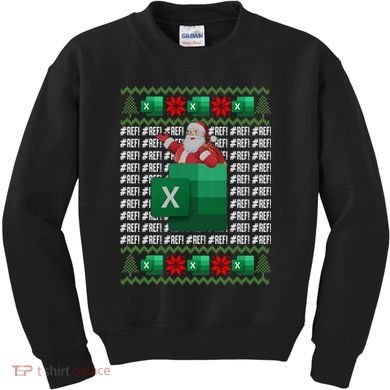 Excel REF Error Spreadsheet,CPA Accountant Christmas Sweater Kids Sweatshirt