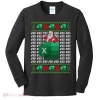 Excel REF Error Spreadsheet,CPA Accountant Christmas Sweater Kids Long Sleeve Shirt thumb 0