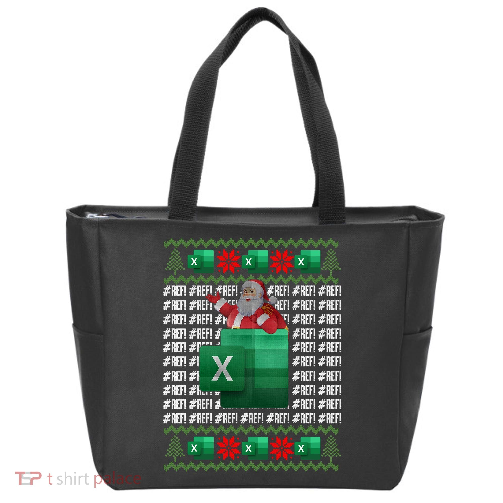 Excel REF Error Spreadsheet,CPA Accountant Christmas Sweater Tote Bag