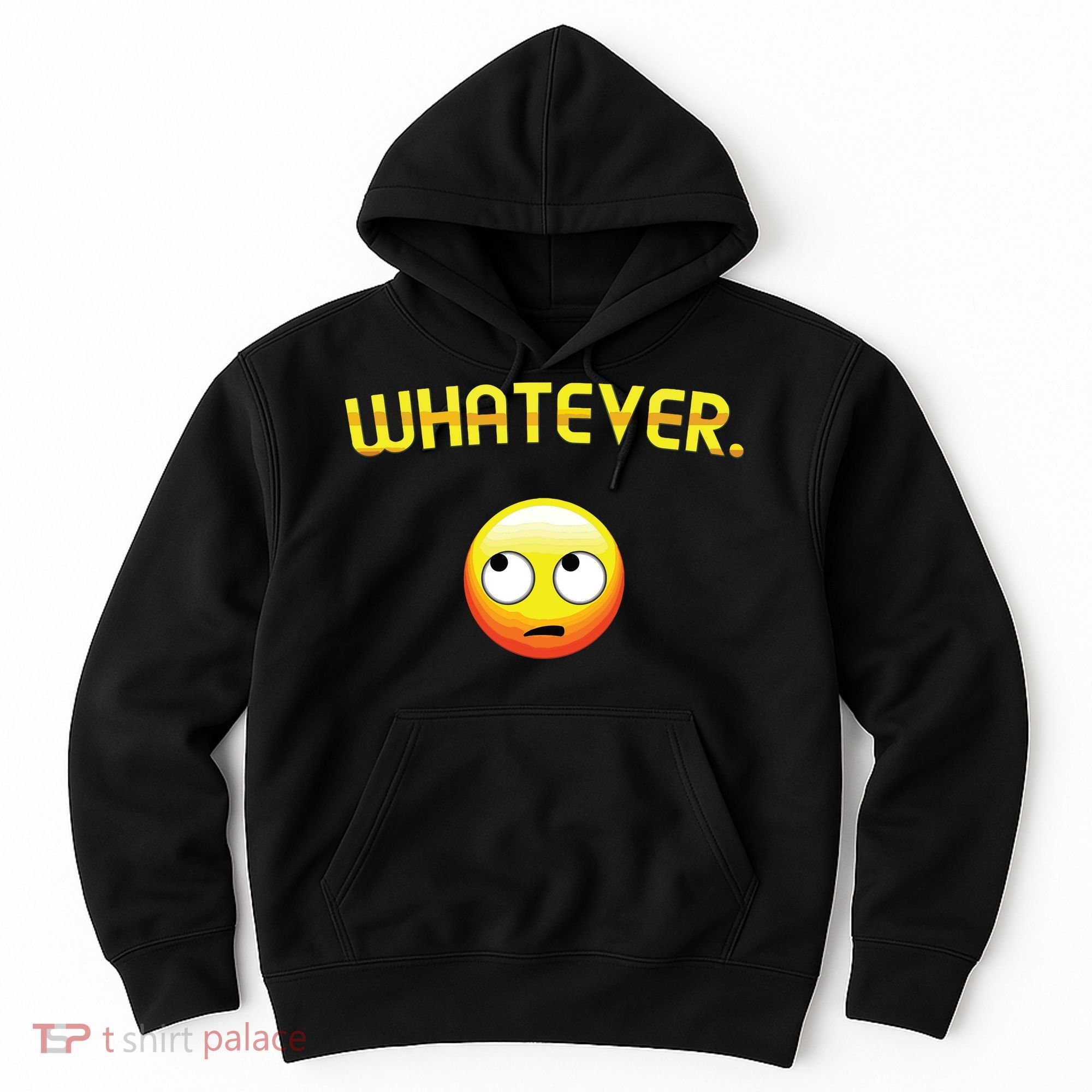 Eye Roll Emo Smile Sarcastic Whatever Sarcasm Eye Rolling Hoodie