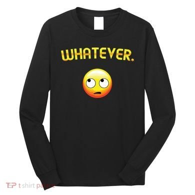Eye Roll Emo Smile Sarcastic Whatever Sarcasm Eye Rolling Long Sleeve Shirt