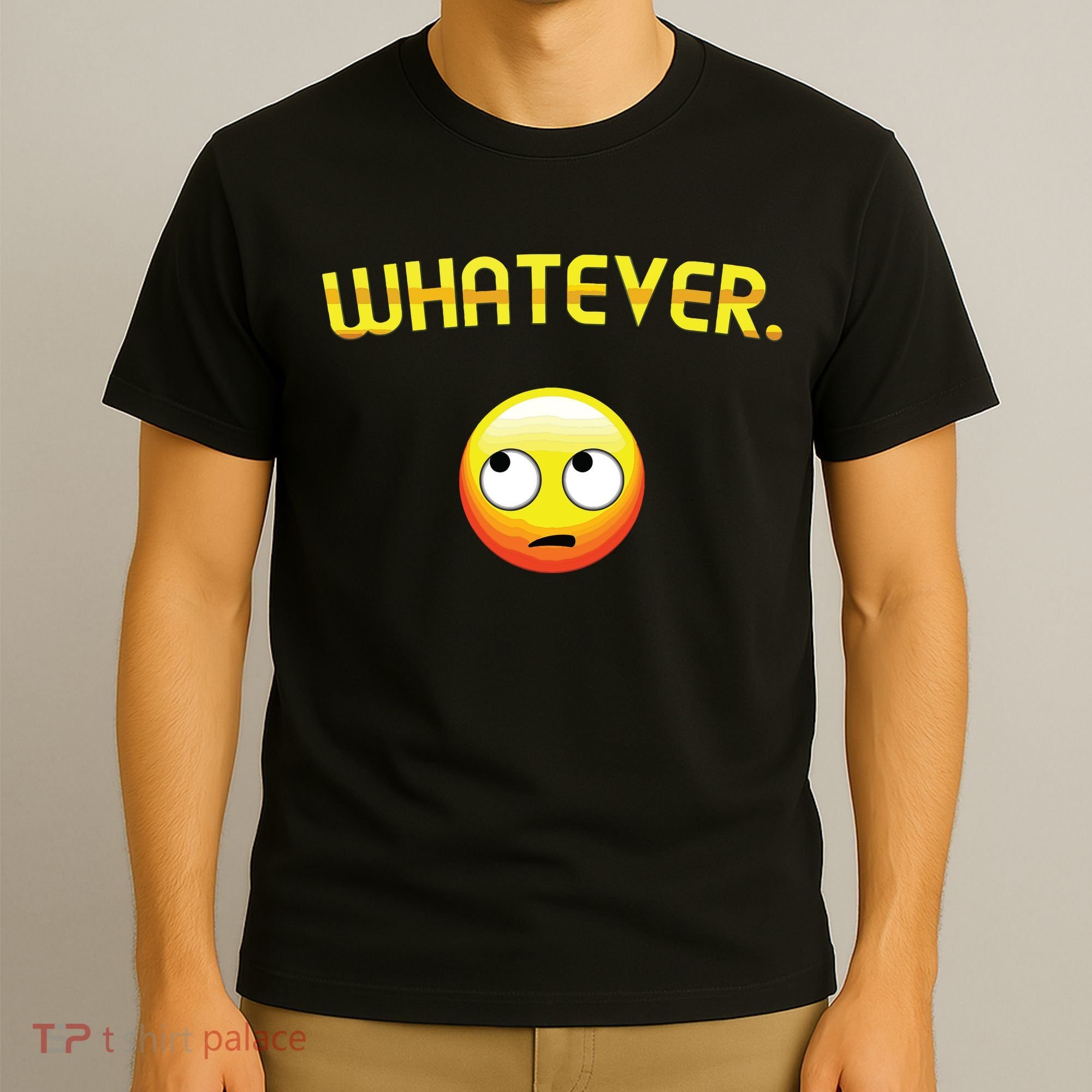 Eye Roll Emo Smile Sarcastic Whatever Sarcasm Eye Rolling T-Shirt