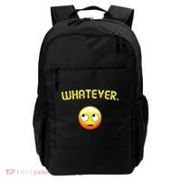 Eye Roll Emo Smile Sarcastic Whatever Sarcasm Eye Rolling Backpack thumb 0