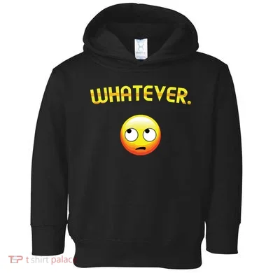 Eye Roll Emo Smile Sarcastic Whatever Sarcasm Eye Rolling Toddler Hoodie