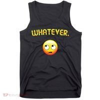 Eye Roll Emo Smile Sarcastic Whatever Sarcasm Eye Rolling Tank Top thumb 0