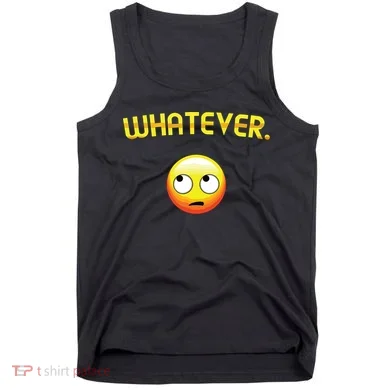 Eye Roll Emo Smile Sarcastic Whatever Sarcasm Eye Rolling Tank Top