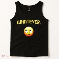 Eye Roll Emo Smile Sarcastic Whatever Sarcasm Eye Rolling Tank Top thumb 2