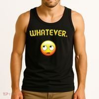 Eye Roll Emo Smile Sarcastic Whatever Sarcasm Eye Rolling Tank Top thumb 3