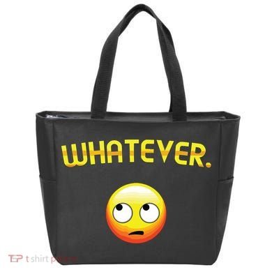 Eye Roll Emo Smile Sarcastic Whatever Sarcasm Eye Rolling Tote Bag