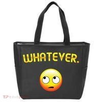 Eye Roll Emo Smile Sarcastic Whatever Sarcasm Eye Rolling Tote Bag thumb 0
