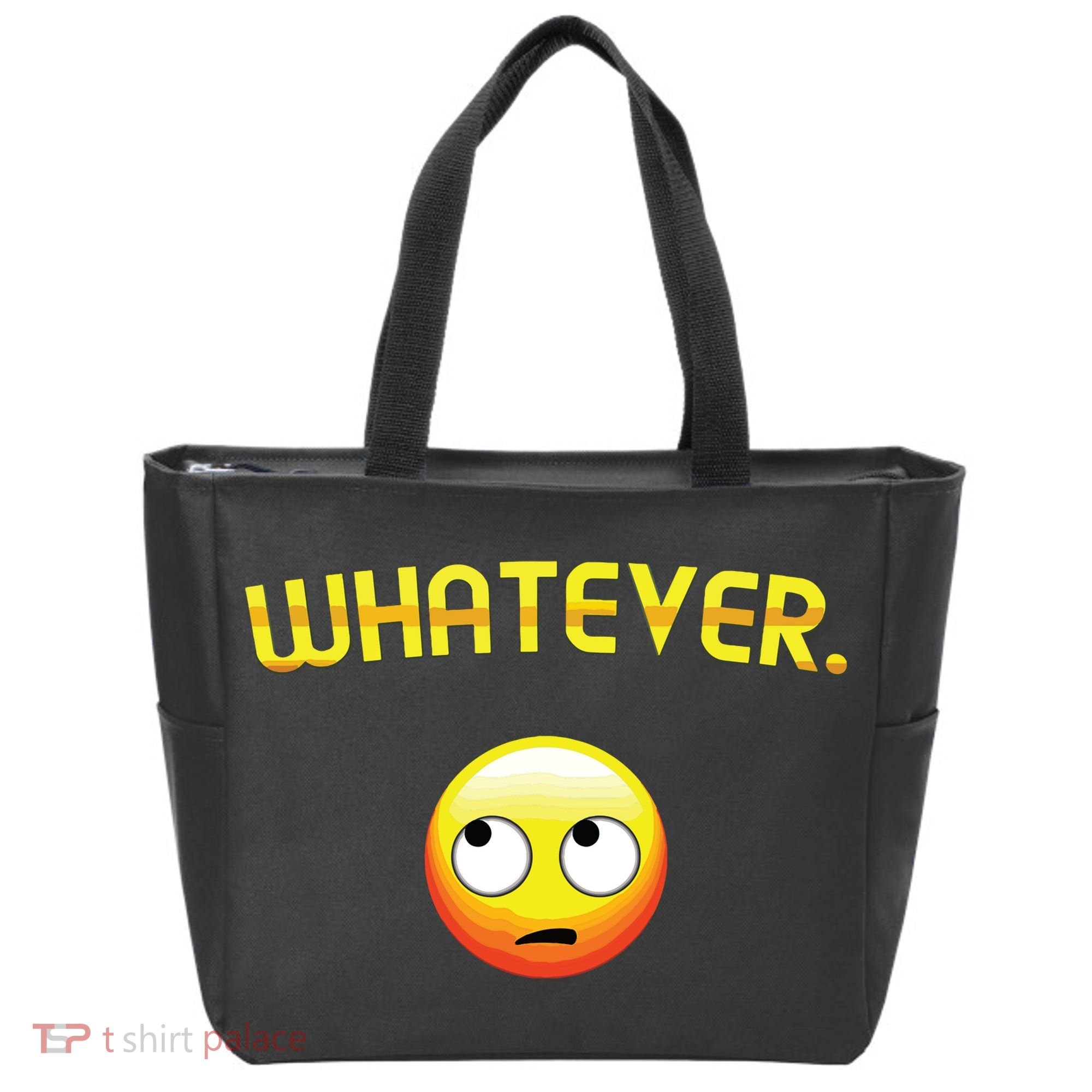 Eye Roll Emo Smile Sarcastic Whatever Sarcasm Eye Rolling Tote Bag