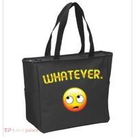 Eye Roll Emo Smile Sarcastic Whatever Sarcasm Eye Rolling Tote Bag thumb 2