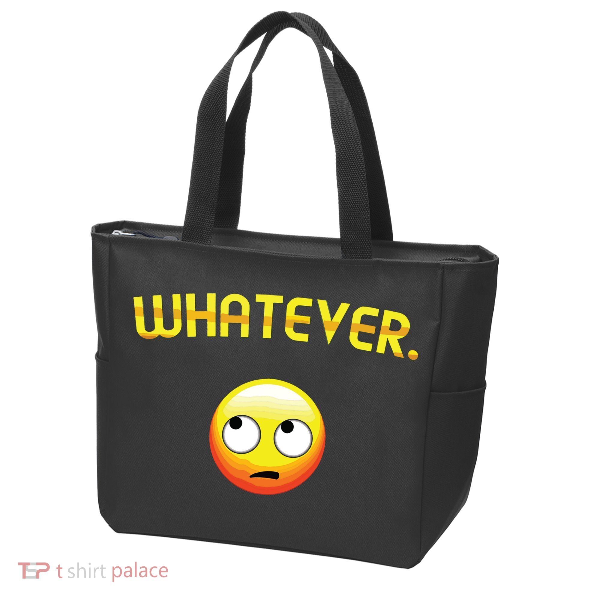 Eye Roll Emo Smile Sarcastic Whatever Sarcasm Eye Rolling Tote Bag