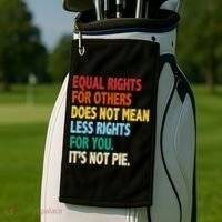 Equal Rights For Others Its Not Pie Golf Towel thumb 2