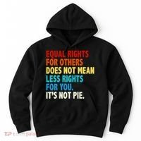 Equal Rights For Other Does Not Mean Less Rights For You It's Not Pie Hoodie thumb 0