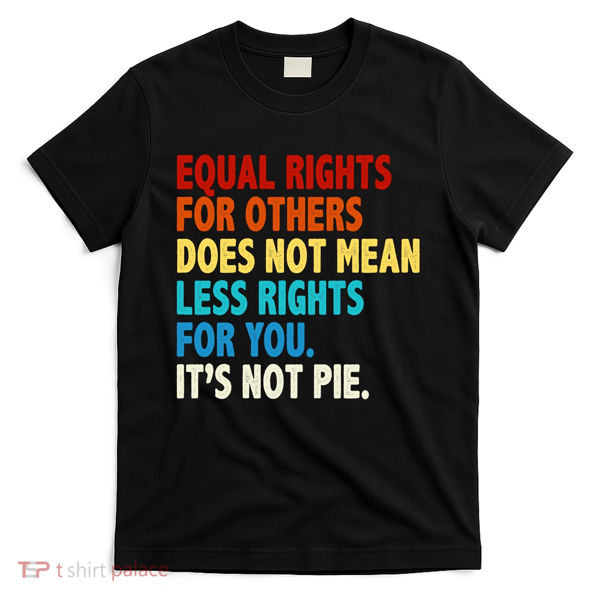 Equal Rights For Other Does Not Mean Less Rights For You It's Not Pie T-Shirt