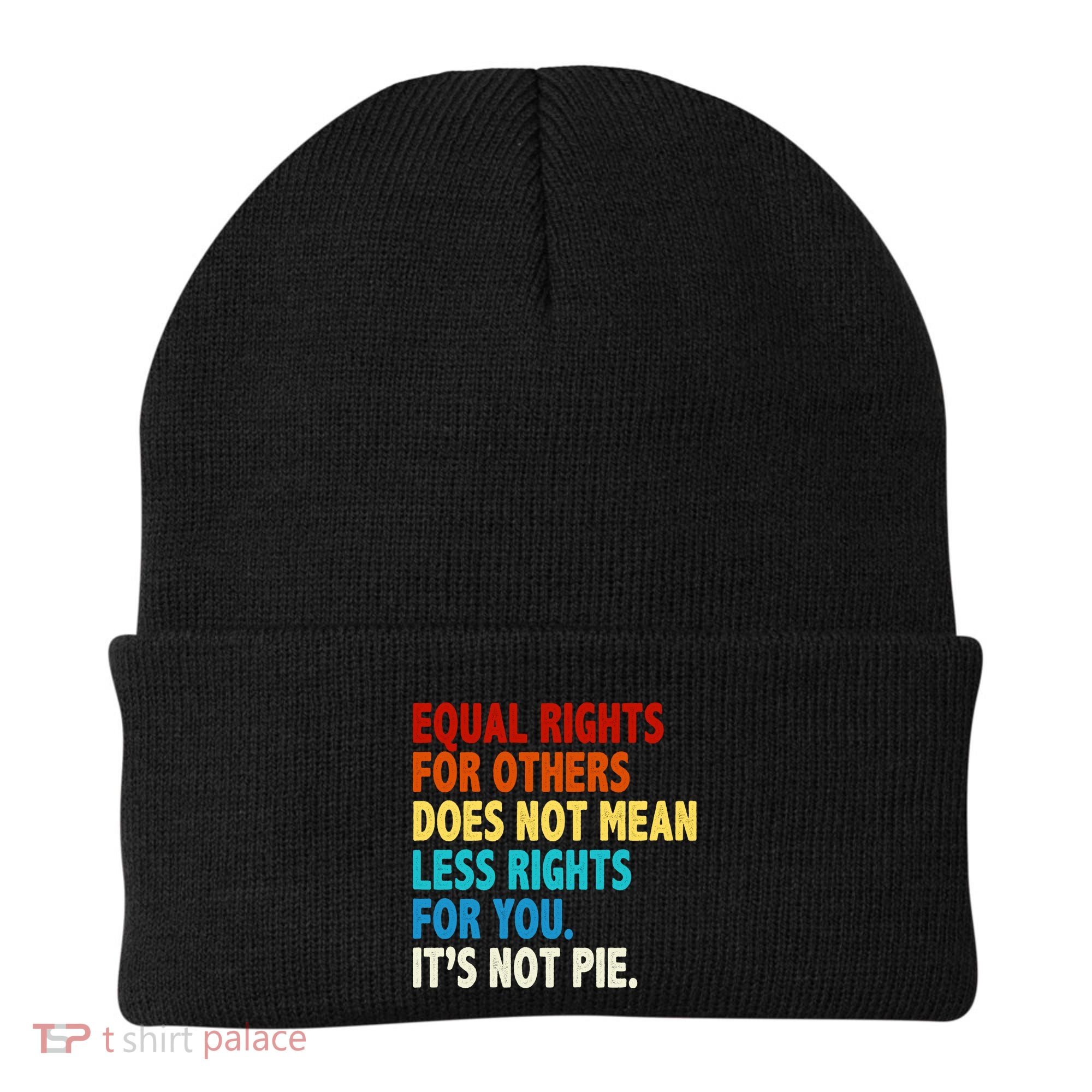Equal Rights For Other Does Not Mean Less Rights For You It's Not Pie Beanie