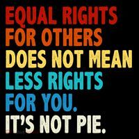 Equal Rights For Other Does Not Mean Less Rights For You It's Not Pie Mousepad thumb 1