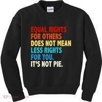 Equal Rights For Other Does Not Mean Less Rights For You It's Not Pie Kids Sweatshirt thumb 0