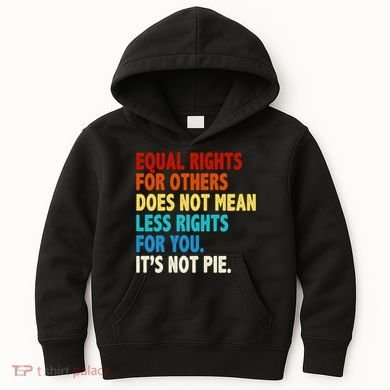 Equal Rights For Other Does Not Mean Less Rights For You It's Not Pie Kids Hoodie