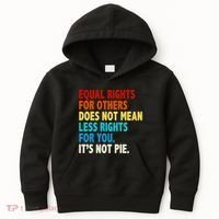 Equal Rights For Other Does Not Mean Less Rights For You It's Not Pie Kids Hoodie thumb 0