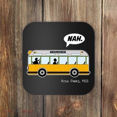 Equality Rosa Freedom Civil Rights Parks Afro Gift Premium Coaster
