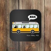 Equality Rosa Freedom Civil Rights Parks Afro Gift Premium Coaster thumb 0
