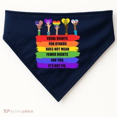 Equal Rights For Others LGBT Pride Month 2022 USA-Made Doggie Bandana