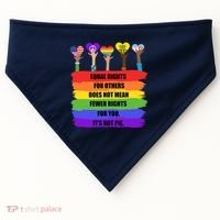 Equal Rights For Others LGBT Pride Month 2022 USA-Made Doggie Bandana thumb 0