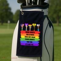 Equal Rights For Others LGBT Pride Month 2022 Golf Towel thumb 2