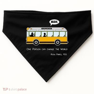 Equality Rosa Freedom Civil Rights Parks Afro USA-Made Doggie Bandana