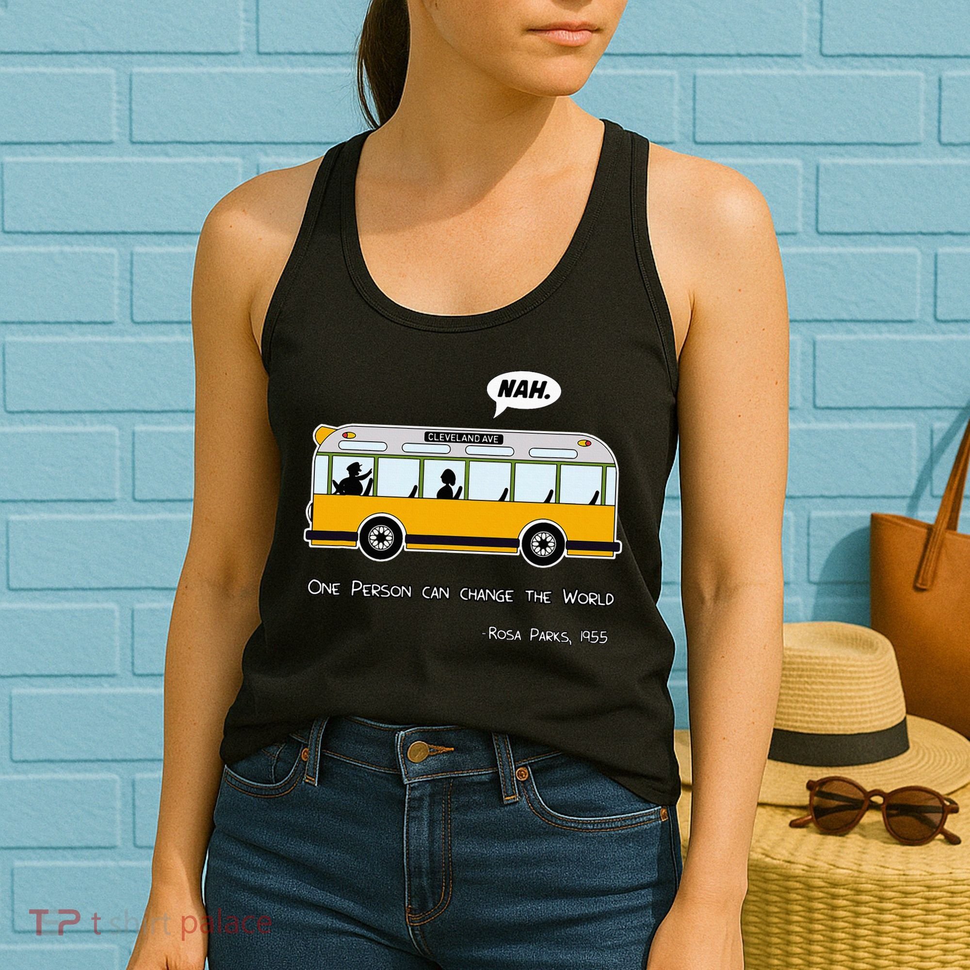 Equality Rosa Freedom Civil Rights Parks Afro Women's Tank Top