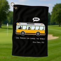 Equality Rosa Freedom Civil Rights Parks Afro Golf Towel thumb 1
