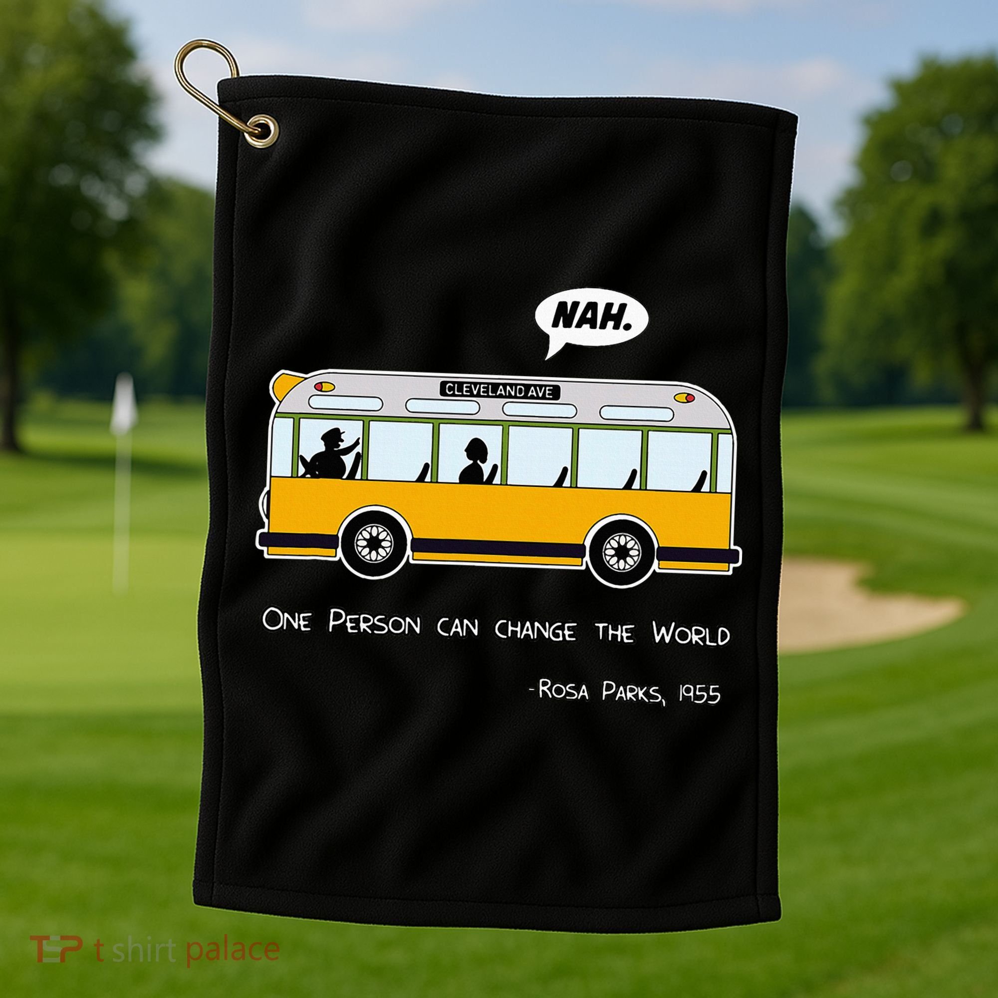 Equality Rosa Freedom Civil Rights Parks Afro Golf Towel