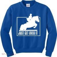 English Riding Hunter Jumper Horse Riding Gift Kids Sweatshirt thumb 0