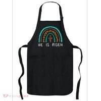 Easter Rainbow He Is Risen Religious Christian Girl Apron thumb 0
