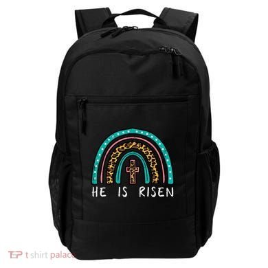 Easter Rainbow He Is Risen Religious Christian Girl Backpack