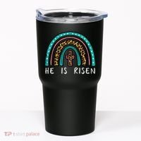 Easter Rainbow He Is Risen Religious Christian Girl Tumbler thumb 0