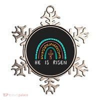 Easter Rainbow He Is Risen Religious Christian Girl Ornament thumb 0