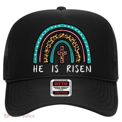 Easter Rainbow He Is Risen Religious Christian Girl Hat