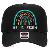 Easter Rainbow He Is Risen Religious Christian Girl Hat thumb 0