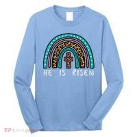 Easter Rainbow He Is Risen Religious Christian Girl Long Sleeve Shirt thumb 0