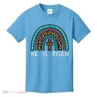 Easter Rainbow He Is Risen Religious Christian Girl Kids T-Shirt thumb 0