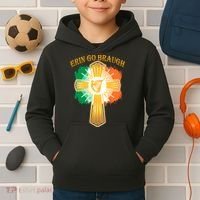 Erin Go Braugh St. Patrick's Day Kids Hoodie thumb 2