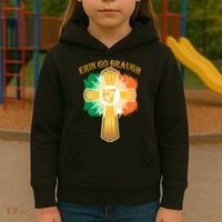Erin Go Braugh St. Patrick's Day Kids Hoodie thumb 3