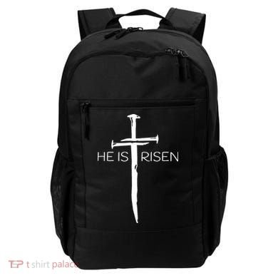 Easter Resurrection Jesus He Is Risen Cross Gift Backpack