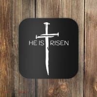 Easter Resurrection Jesus He Is Risen Cross Gift Coaster thumb 0